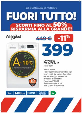 LAVATRICE WHIRLPOOL FFB9479BVIT